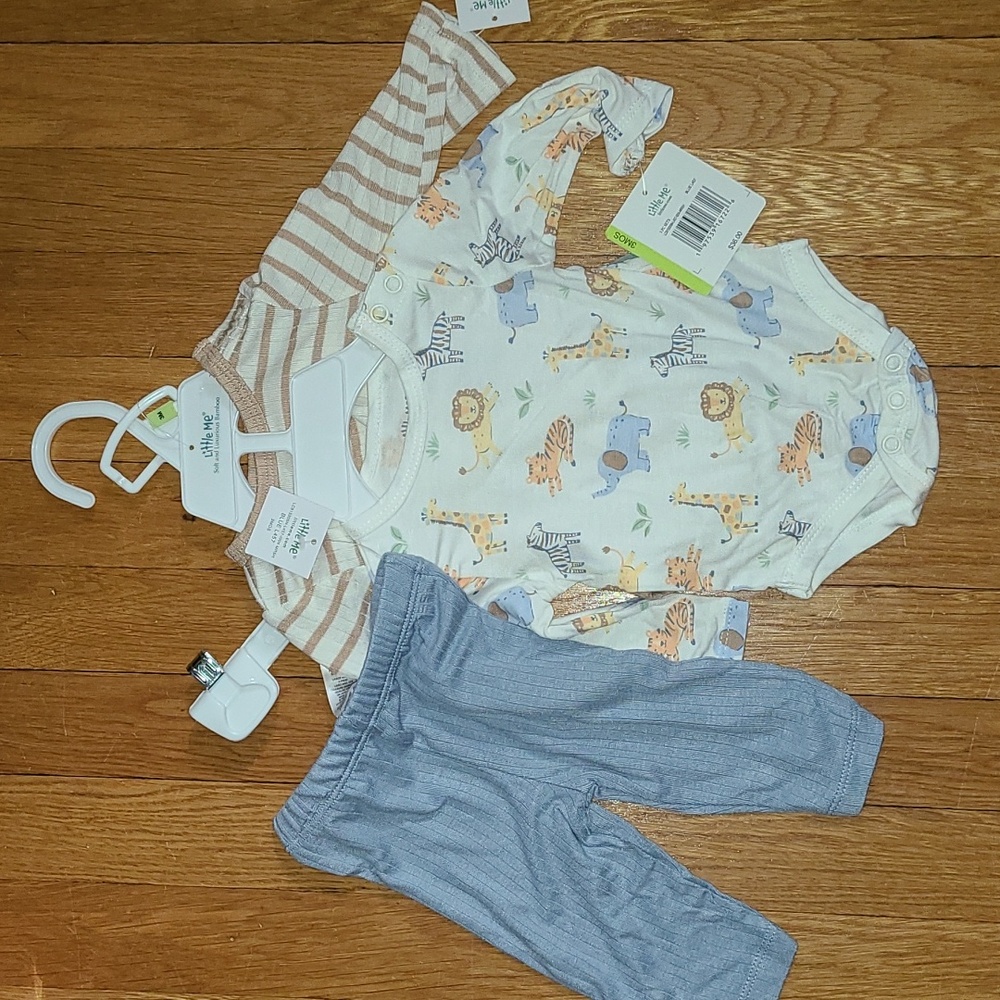 Baby boy bamboo set